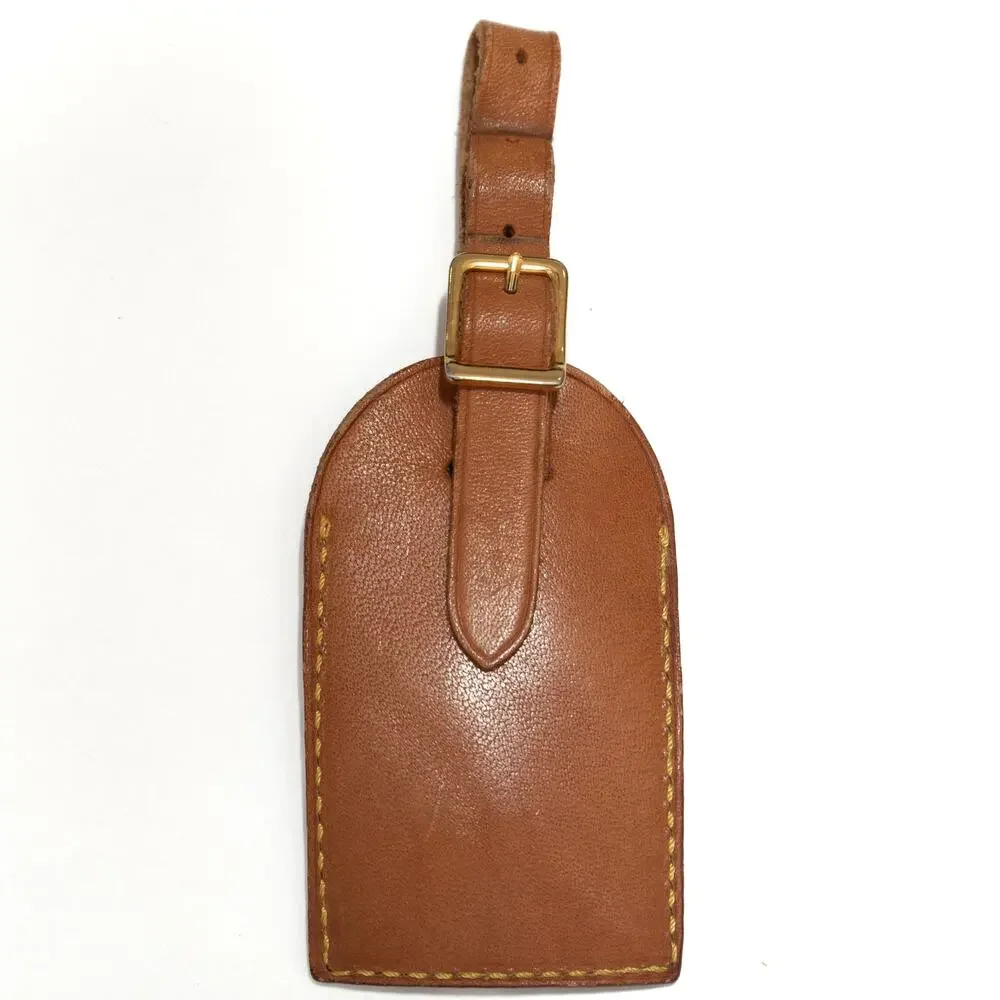 Authentic Louis Vuitton Vachetta Leather Luggage Name Tag TT